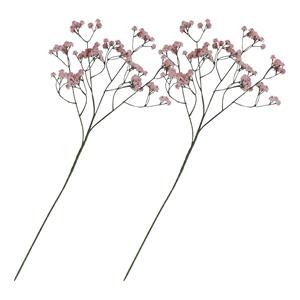 Chaks Kunstbloem Gipskruid - 2x - 60 cm - roze - losse tak - kunst bloem - Gypsophila -