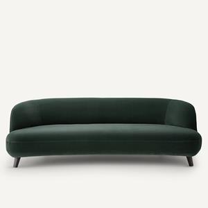 AM.PM Bank in fluweel, 5-zit, Rosebury design E. Gallina