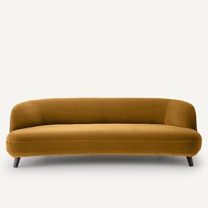 AM.PM Bank in fluweel, 5-zit, Rosebury design E. Gallina