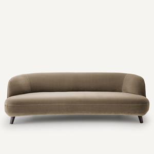 AM.PM Bank in fluweel, 5-zit, Rosebury design E. Gallina