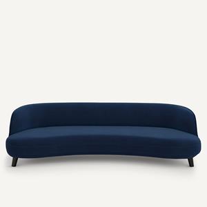 AM.PM Bank in fluweel, 5-zit, Rosebury design E. Gallina