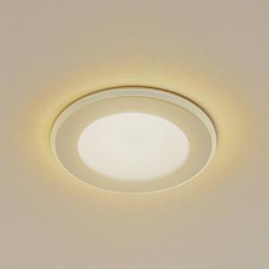 LINDBY LED inbouwlamp Toka, 6,5 W, wit, kunststof, CCT