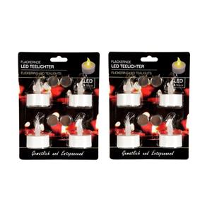 Merkloos Led theelichtjes 12x stuks -
