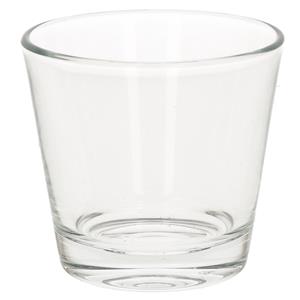 Merkloos Waxinelichtjes/theelichtjes houder - 20x - transparant - kaarsenhouders - 9 x 8,5 cm -