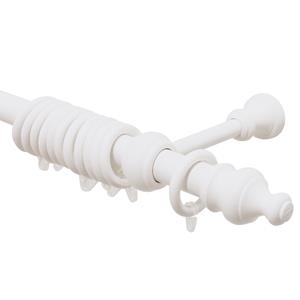 Decomode Gordijnroede Kit Deko Compleet Wit Hout 280cm 28mm