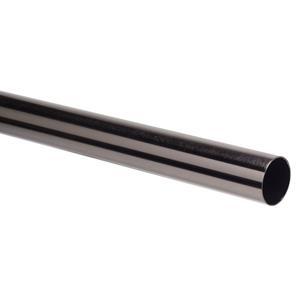 DecoMode Gordijnroede Zwart Nikkel 240cm 28mm