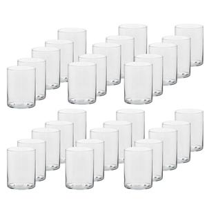 Trend Candles 30x Hoge theelichthouders/waxinelichthouders glas 5,5 x 6,5 cm -