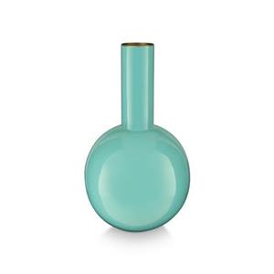 Pip Studio  Bloemenvaas - Blauwe vaas - Metaal - 15x26cm