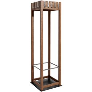Vega Kapstok Apendio; 50x50x180 cm (BxDxH); tabak gebeitst