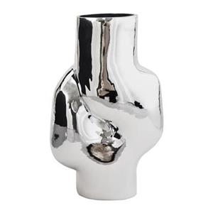 HKLIVING Gleam Glass Vaas High - Chrome