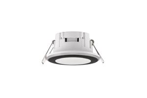 Trio Lighting LED downlight Argus RGBW afstandsbed. Ø8cm zwart