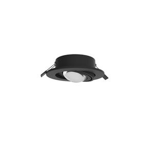 Megatron inbouwspot Planex Powerlens, 4,8 W, zwart