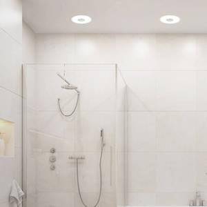 Briloner LED inbouwlamp 748 IP44 CCT Switch Ø 12cm