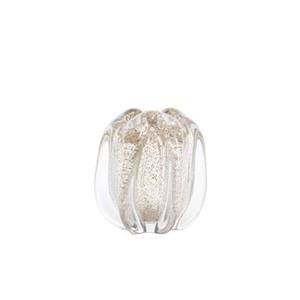 Light & Living Light&living Vaas Ø14,5x16 cm MURELA glas transparant+glitter zand
