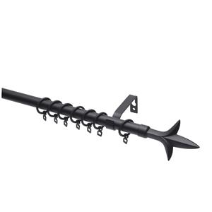 Intensions Uitschuifbare Gordijnroede Zwart 170-300 Cm
