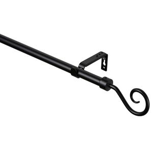 Praxis Rome Uitschuifbare Gordijnroede Zwart 170-300 Cm X 16-19mm