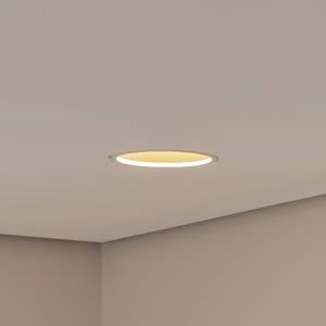 BEGA LED plafondinbouwspot Studio Line, wit/messing, gegoten aluminium