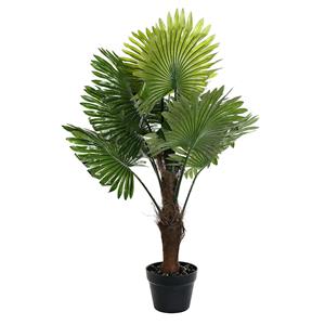 Items Kunstplant Tropische Palm in bloempot - Groen - 70 x 100 cm -
