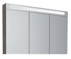 Sanexo Spiegelkast Bellino 120 Met Led Verlichting Houtnerf Grijs