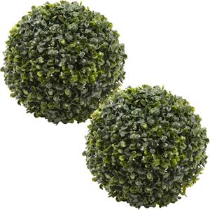 Everlands 2x stuks buxus bol kunstplanten - D49 cm - groen - kunststof -