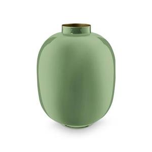 Pip Studio  Bloemenvaas - Groene vaas - Metaal - 32cm