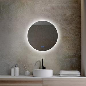 Sanexo Badkamerspiegel Sunlight Rond Touch 60Cm Met Led Verlichting En Anti Condens