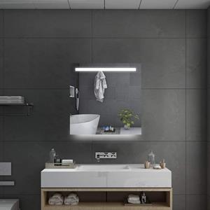 Sanexo Badkamerspiegel Moonlight Vierkant Touch 60X60Cm Met Led Verlichting En Spiegelverwarming