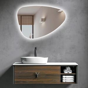 Sanexo Badkamerspiegel Skylight Organisch Touch 80Cm Met Led Verlichting En Spiegelverwarming