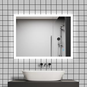 Sanexo Badkamerspiegel Brightlight Touch 80X60Cm Met Led Verlichting En Spiegelverwarming