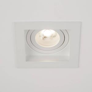 Searchlight Inbouwlamp Grid One, wit, 10 x 10 cm, aluminium, GU10