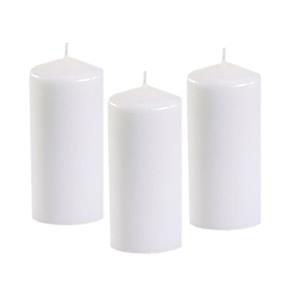 Conpax Candles Stompkaars - 4x - wit - D5 x H10 cm - 16 branduren - kaarsen -