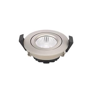 Sigor LED plafondinbouwspot Diled, Ø 8,5cm, 6 W, Dime, staal