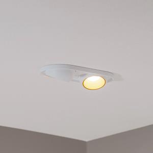 BEGA LED inbouwspot Studio Line, wit/messing, 2-lamps.