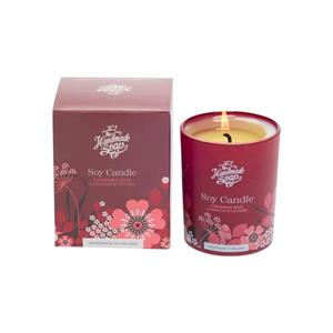 The Handmade Soap Coriander Seed, Geranium & Vetiver Scented Soy Candle