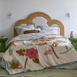 LA REDOUTE INTERIEURS Beddensprei in getuft katoen, Samarkand