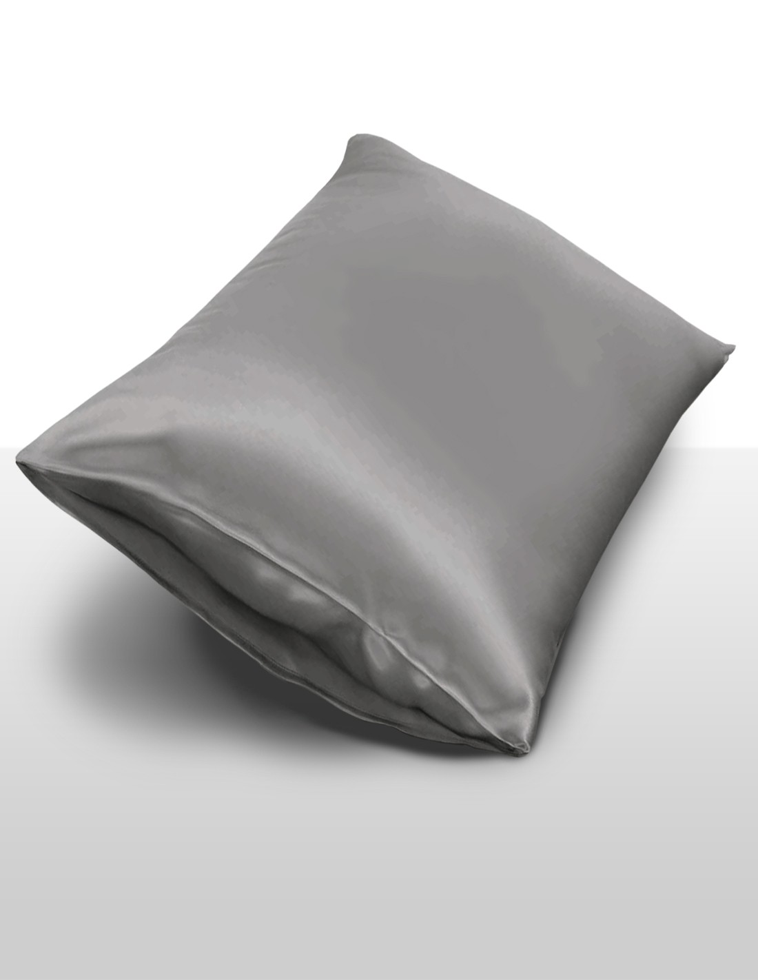 InSilk Zijden Kussensloop  Collection, Kleur Antraciet, Afmeting 60 x 70 cm