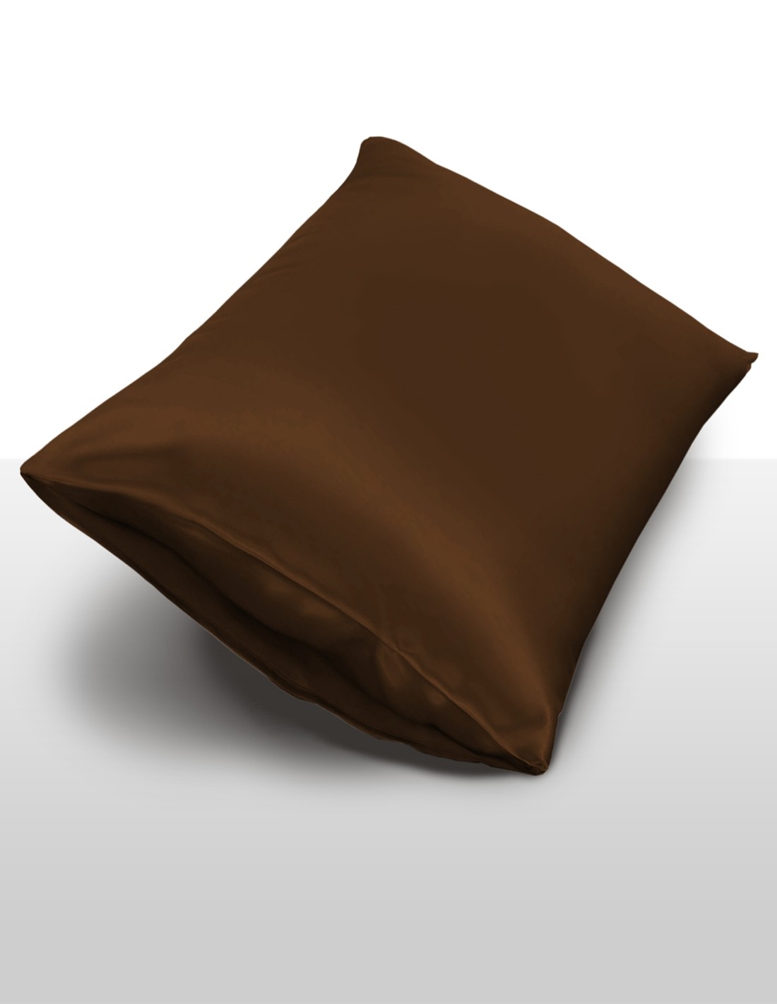 InSilk Zijden Kussensloop  Collection, Kleur Donkerbruin, Afmeting 60 x 70 cm