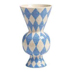 &k amsterdam &klevering Rhombic Vaas - Blauw