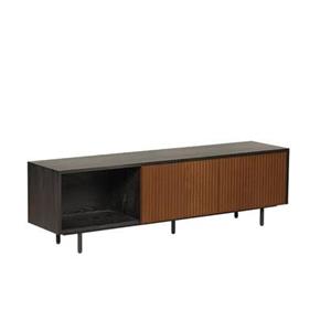 Bronx71 Tv-meubel Ray zwart|rustiek eiken 150 cm