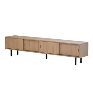 DÉJA Living  Tv-Meubel Eikenhout - 200x40x45cm - 4 Deurs - Ilja