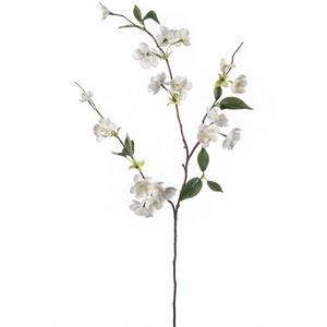 Emerald Kunstbloem Perzik bloesem - 80 cm - creme - Kunst zijdebloemen -