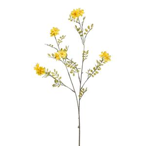 Emerald Kunstbloem bloesem tak - 91 cm - geel - kunst zijdebloemen -