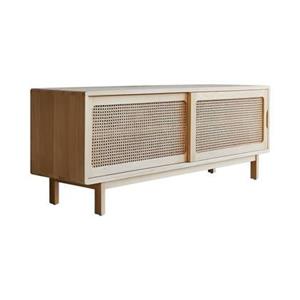 Tikamoon  Luis - Tv-meubel van iep en riet 140 cm