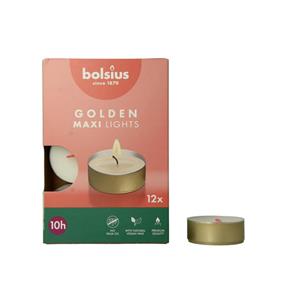 Bolsius Theelicht Golden Maxi Lights