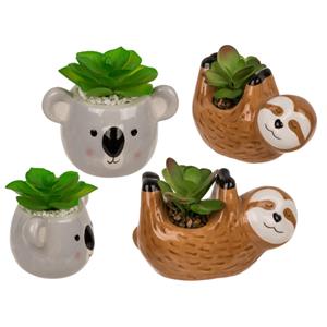 OOTB Deco Vetplant In Keramieken Pot - Luiaard Of Koala
Breng Een Speelse En