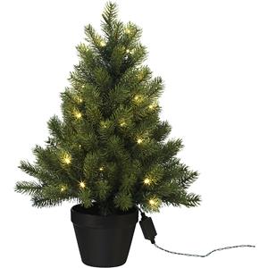 Kerstboom in pot met LED's, met 50 lampjes, 230 V, hoogte 60 cm