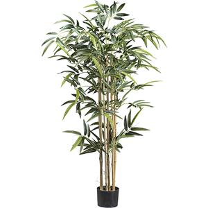 Bamboe met natuurstam, kunststof pot, hoogte 1300 mm