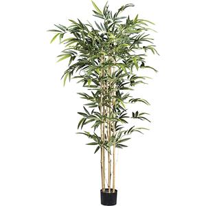 Bamboe met natuurstam, kunststof pot, hoogte 1500 mm