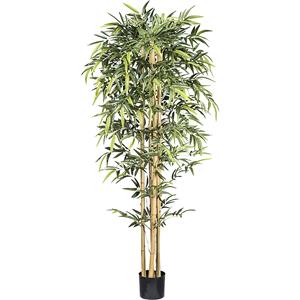 Bamboe met natuurstam, kunststof pot, hoogte 2100 mm