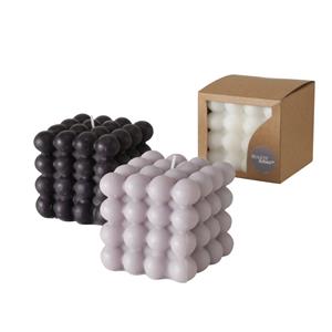 Boltze Home Bubbelkaars 8x8xh7,5cm Zwart/grijs/wit
